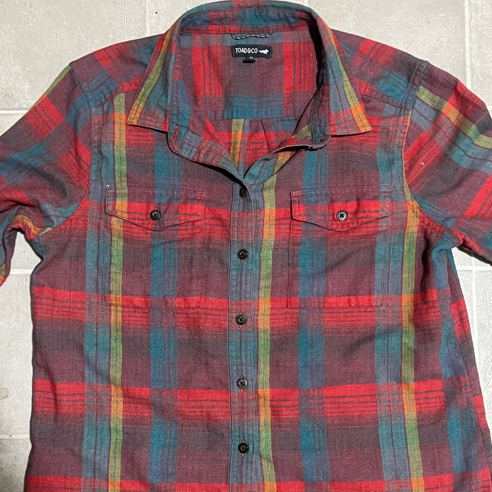 Toad&Co Multicolor Plaid Button Down Shirt